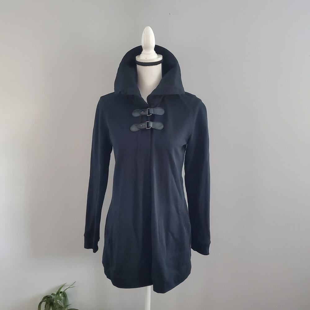 Chaps Denim Women's Black Open Collared Cardigan S